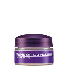 Creme Facial Renew Platinum Noite 15g Menor preço em Creme Facial Renew Platinum Noite 15g
