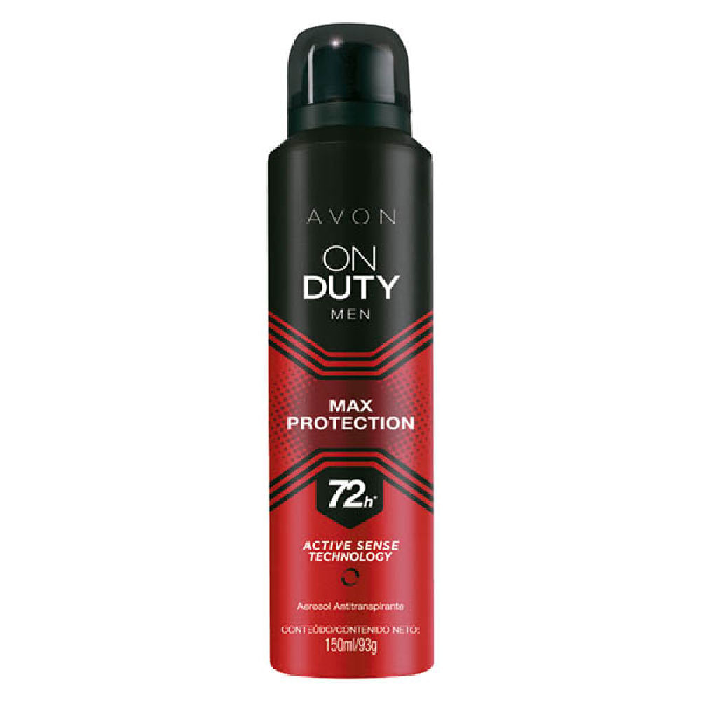 Desodorante Aerossol Antitranspirante On Duty Men Max Protection - 150 ml