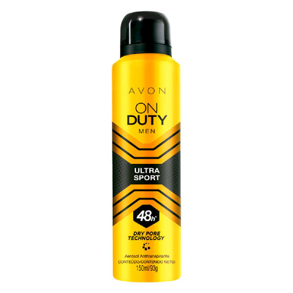 Desodorante Aerossol Antitranspirante On Duty Men Ultra Sport - 150 ml