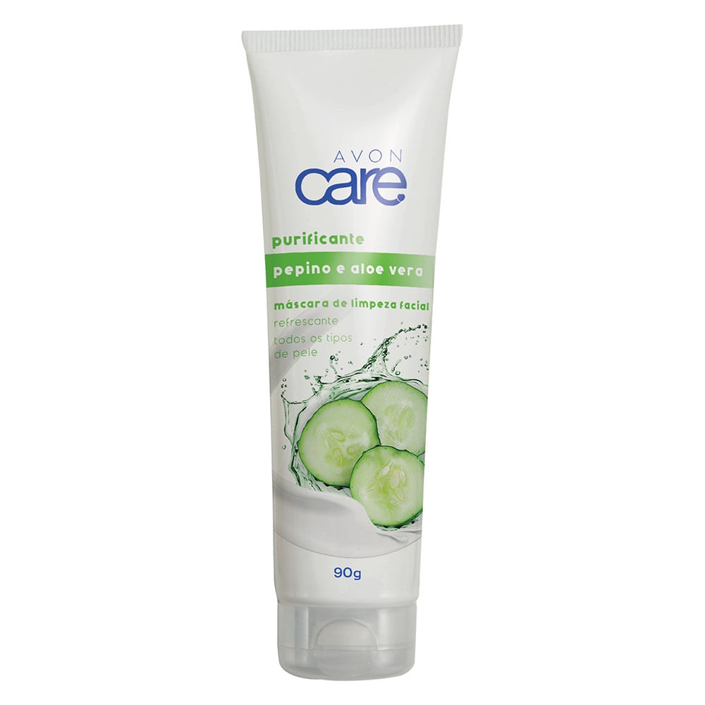 Refrescante Máscara de Limpeza Facial Pepino e Aloe Vera Avon Care - 90g