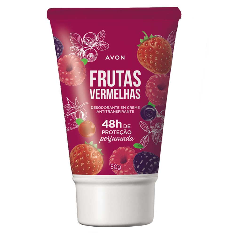 Desodorante Antitranspirante em Creme Frutas Vermelhas - 50 g
