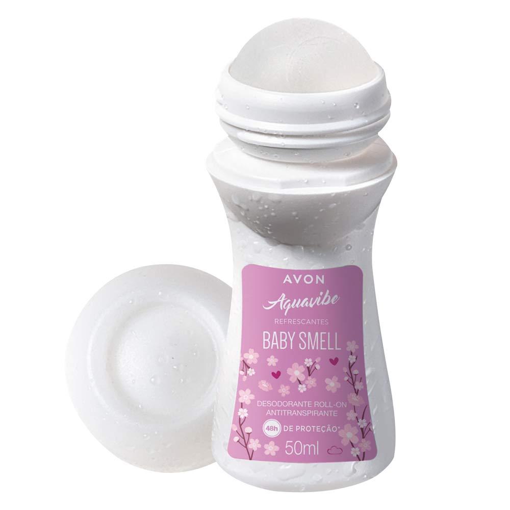Desodorante Roll-On Antitranspirante Aquavibe Baby Smell - 50 ml